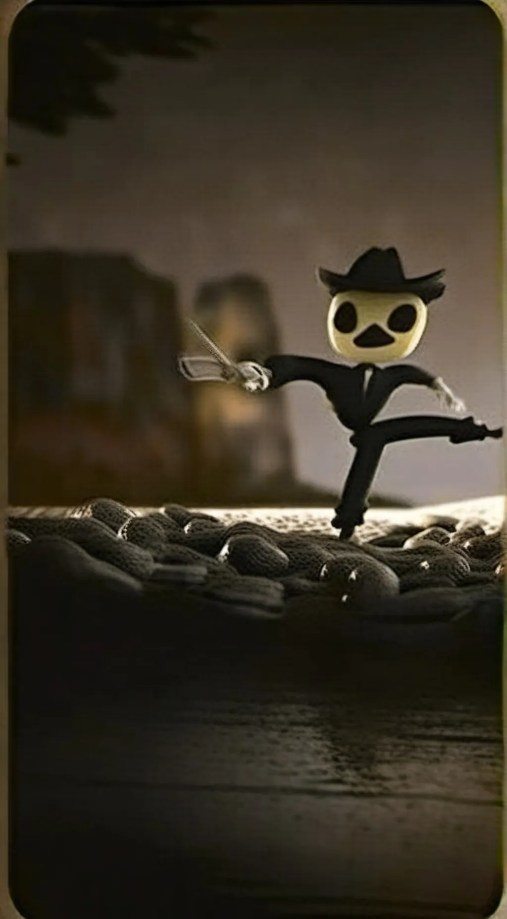 ai character: trevor Henderson  background