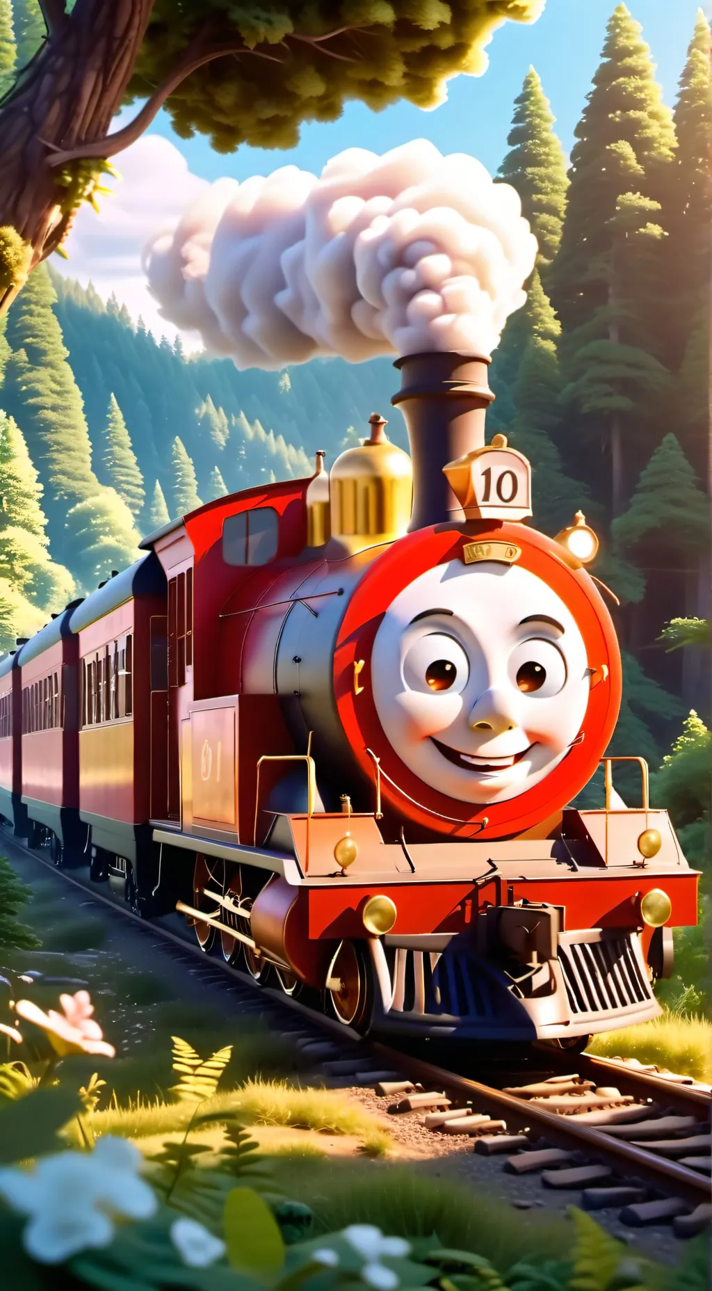 ai character: Thomas the Train background