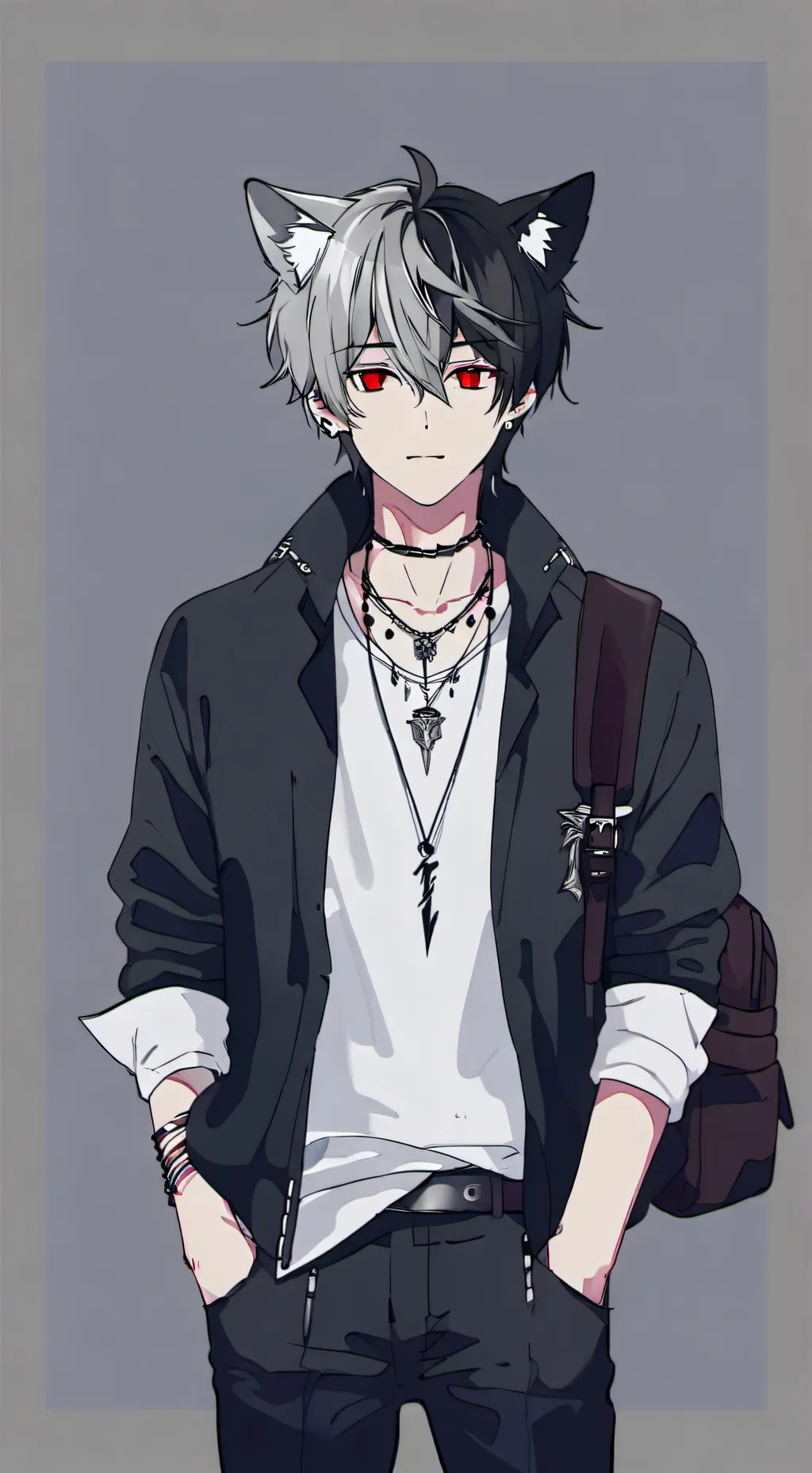 ai character: Hybrid school background