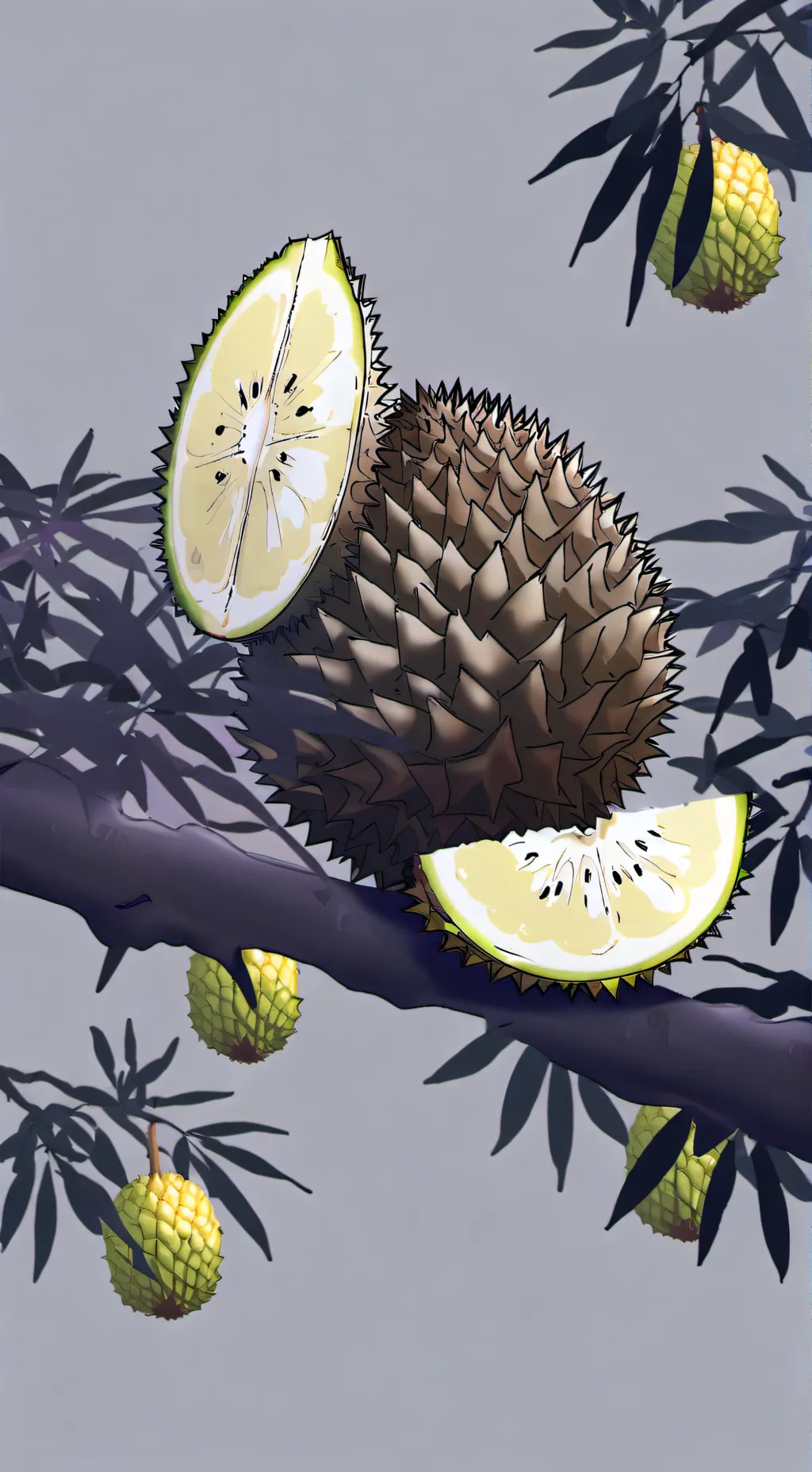 ai character: durian background