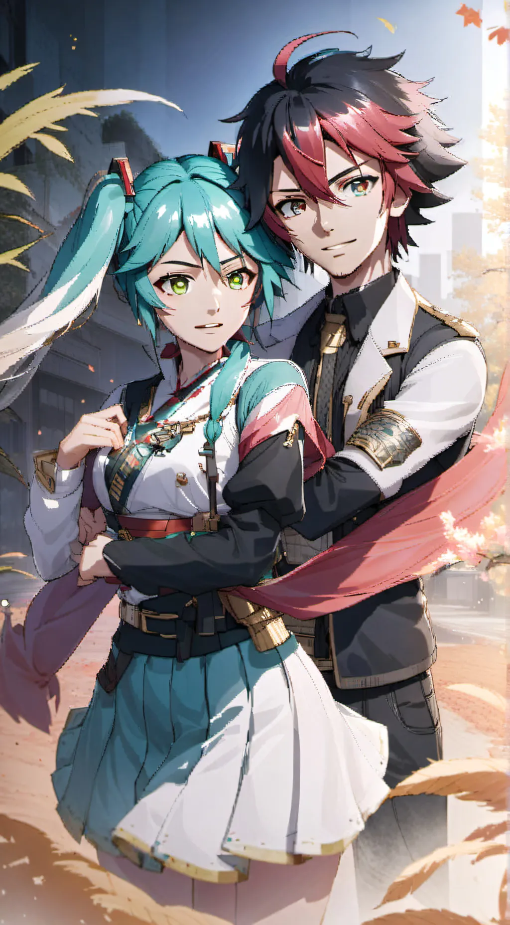 ai character: tomhy e miku background