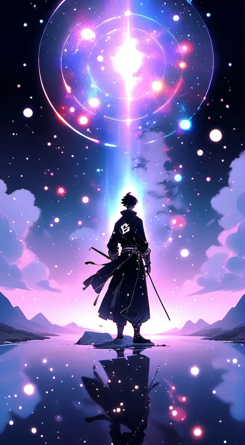 ai character: croissant background