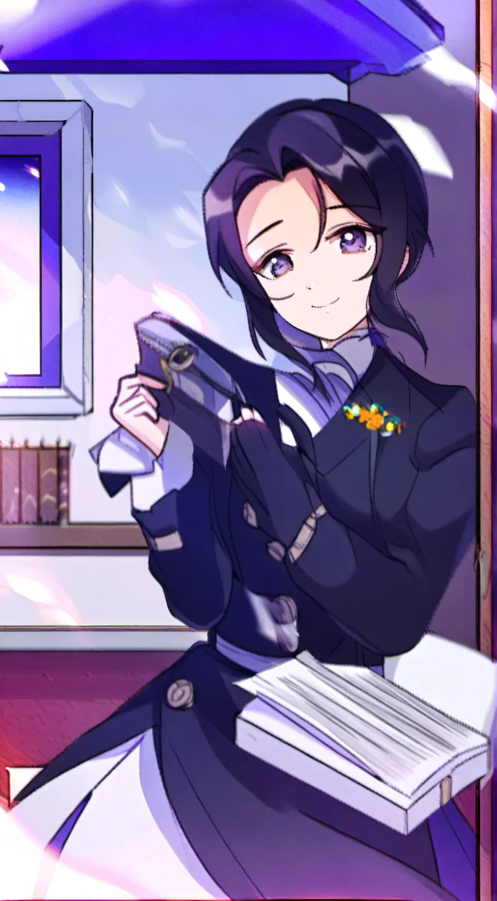 ai character: shinobu ♀️ background