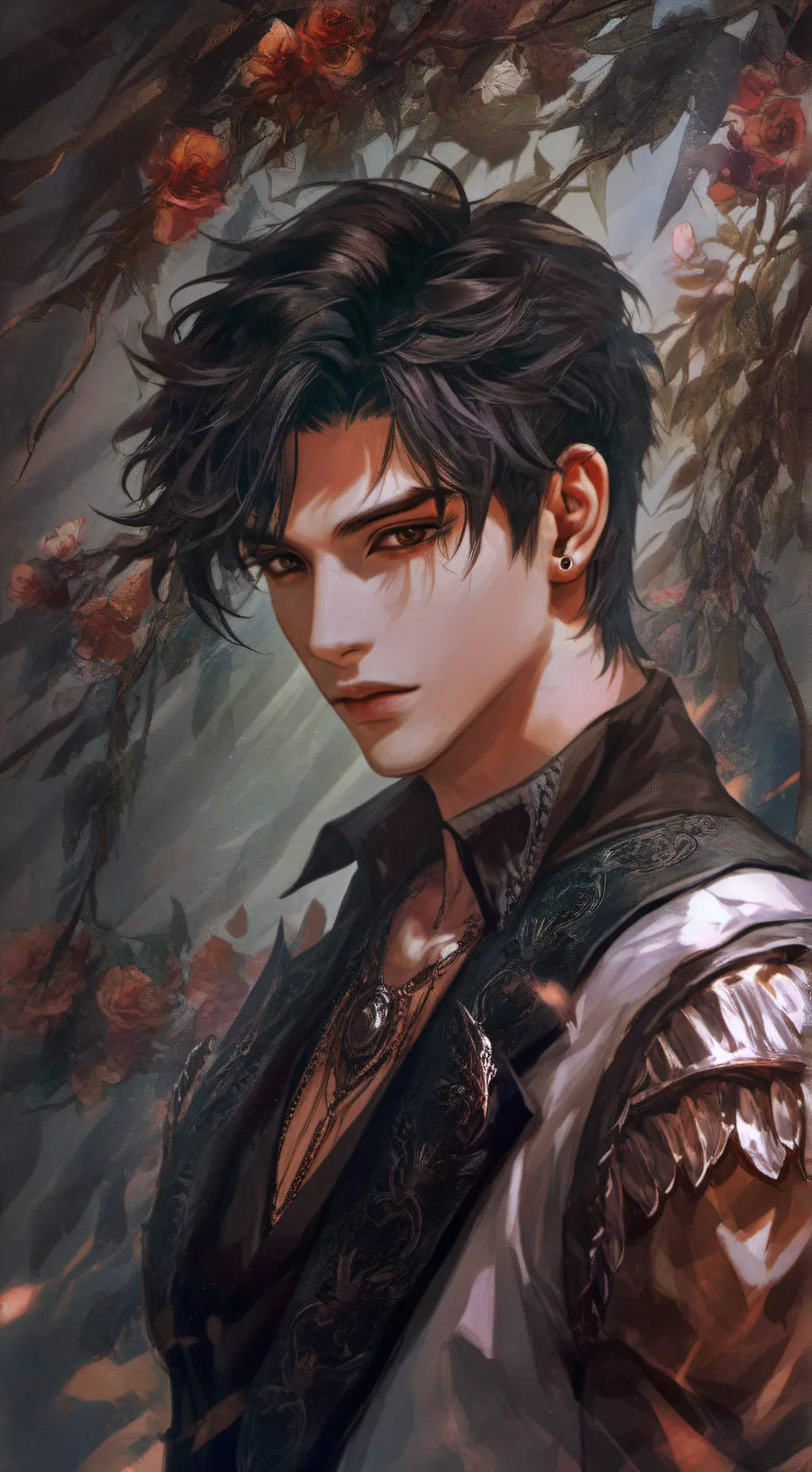 ai character: Laky  background