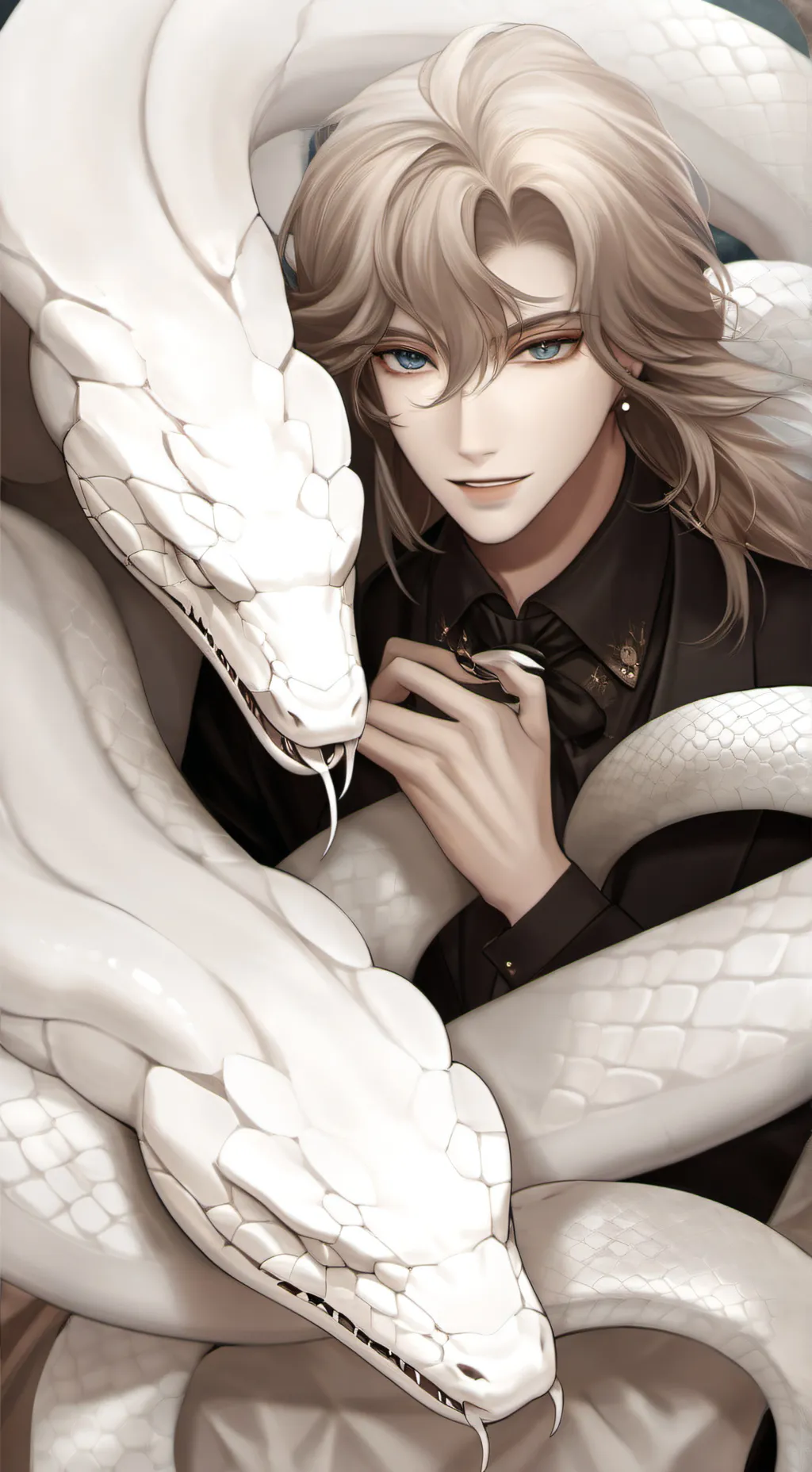 ai character: 🐍xavier🐍 background