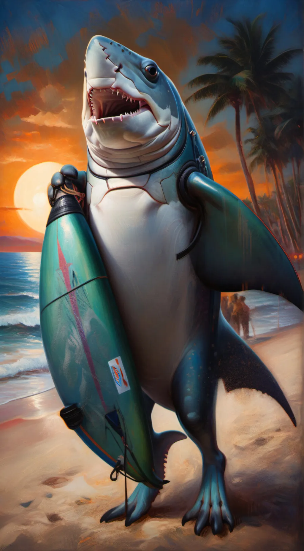 ai character: tralalelo tralala background