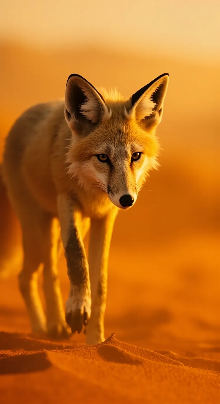 ai character: lost fox  background