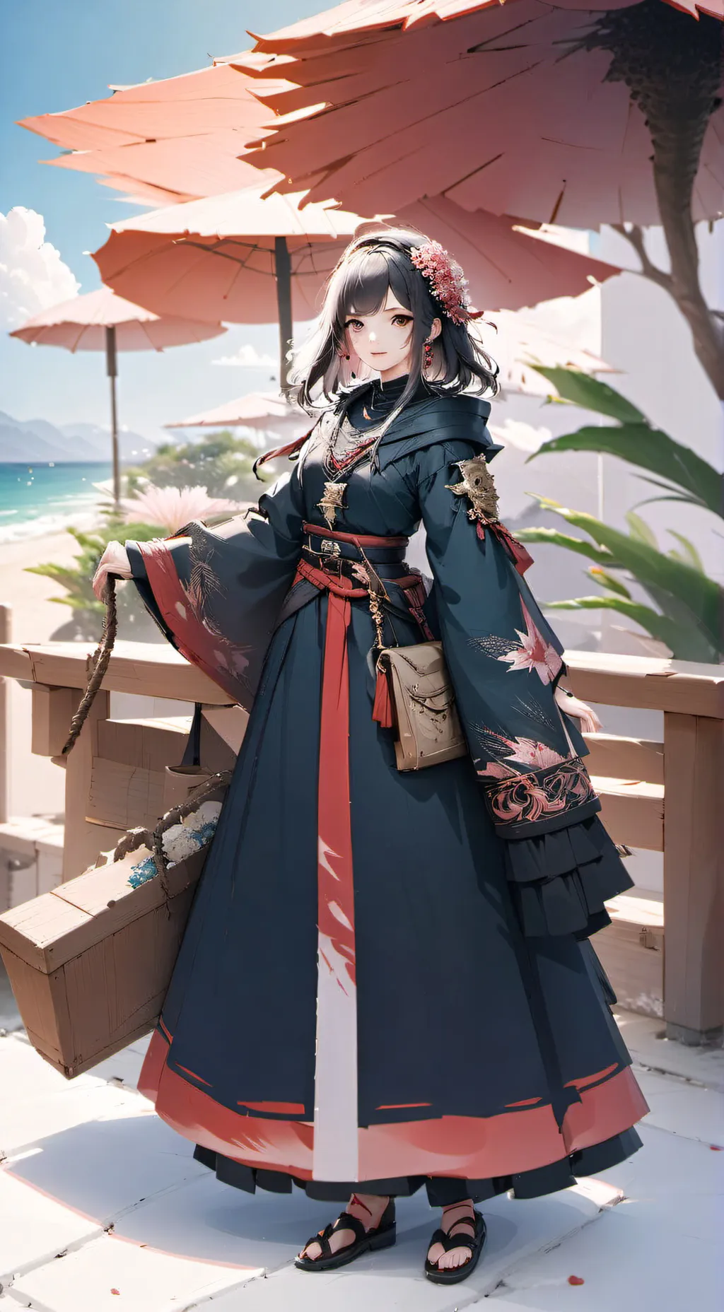 ai character: MHA praia background