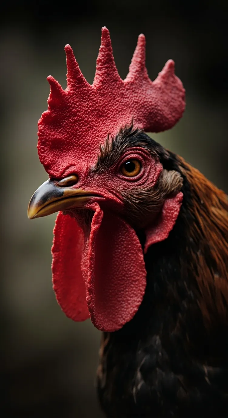 ai character: anoying chicken. background