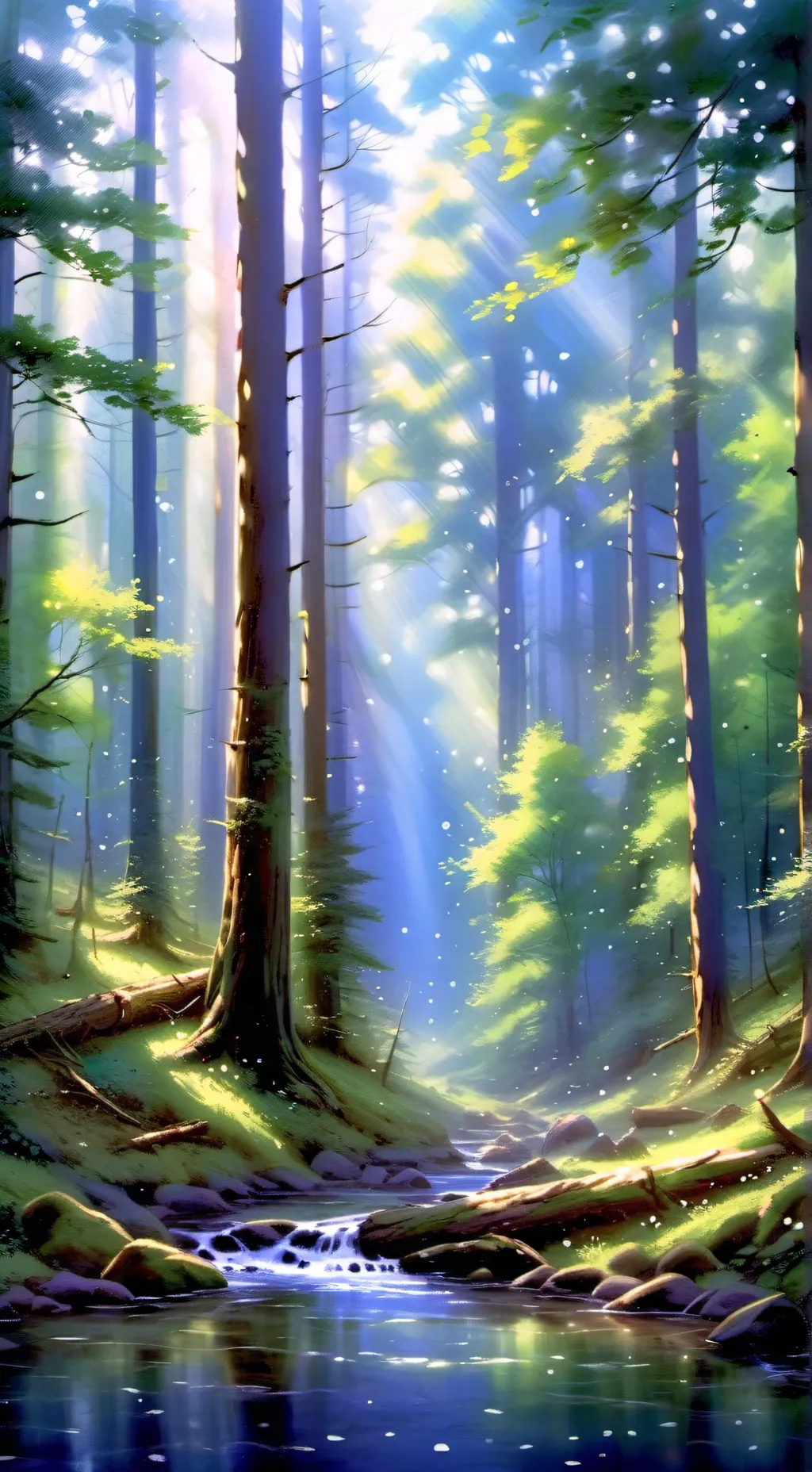 ai character: Smiling critters background