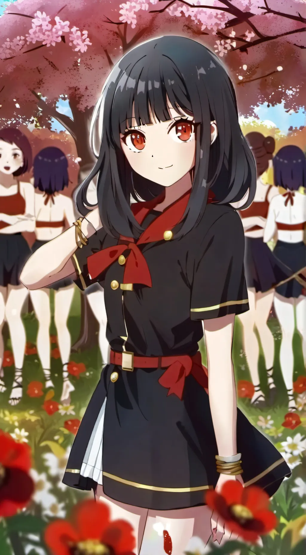 ai character: sus class all girl background