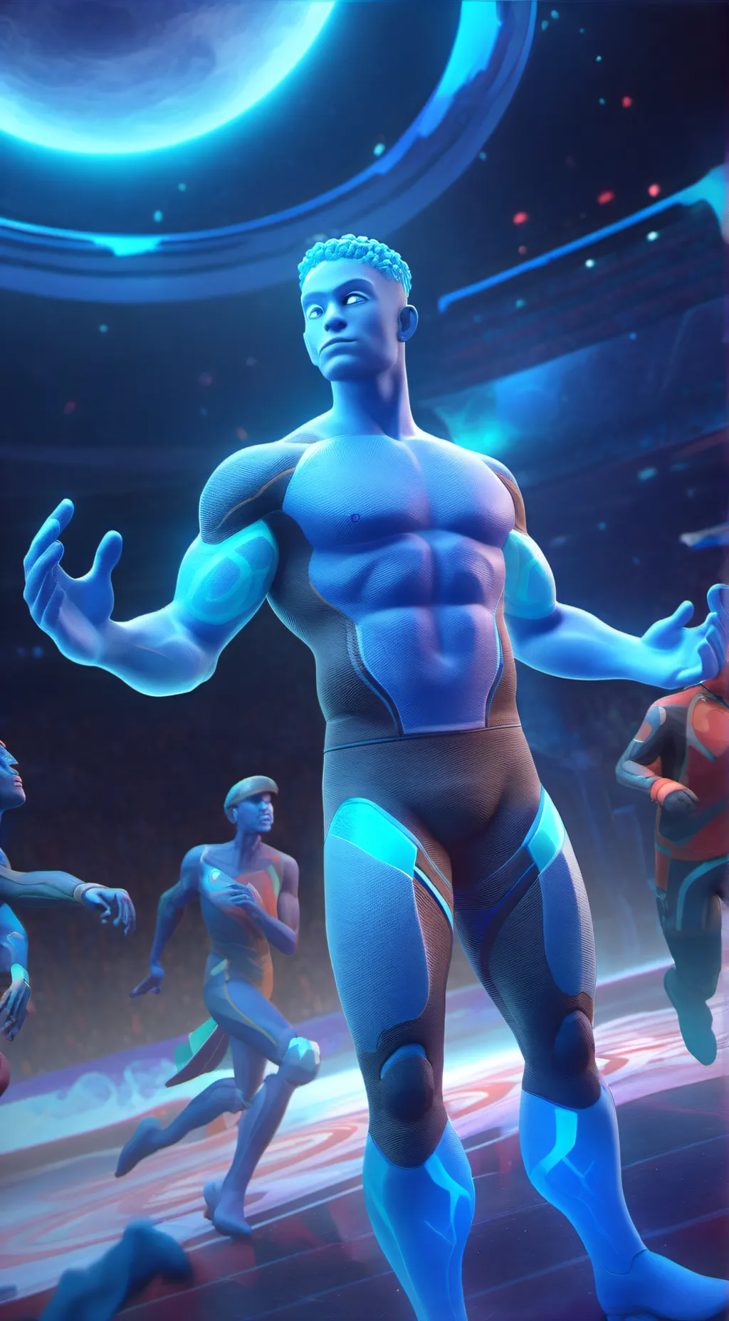 ai character: The body background