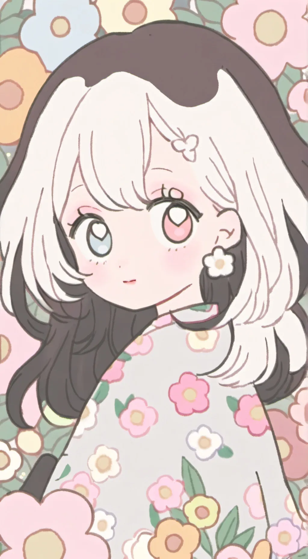 ai character: himawari  background