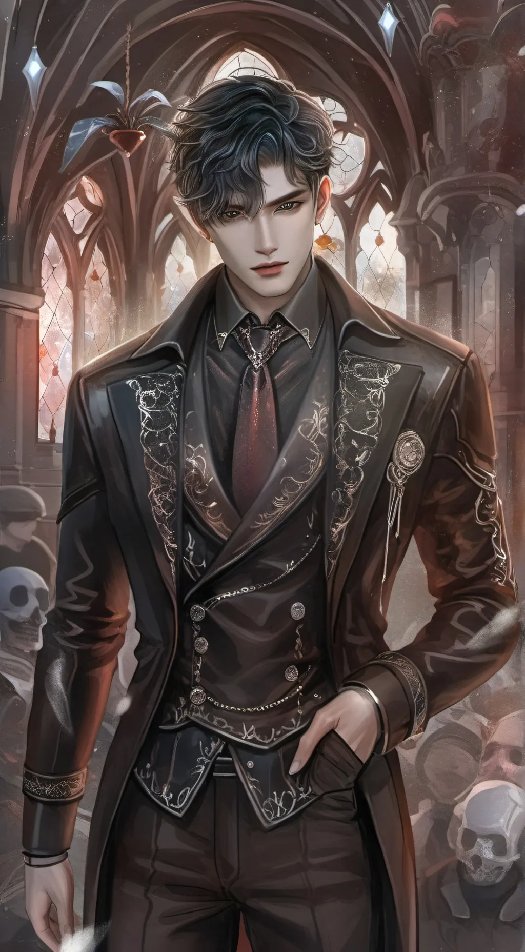 ai character: secret  but love  background