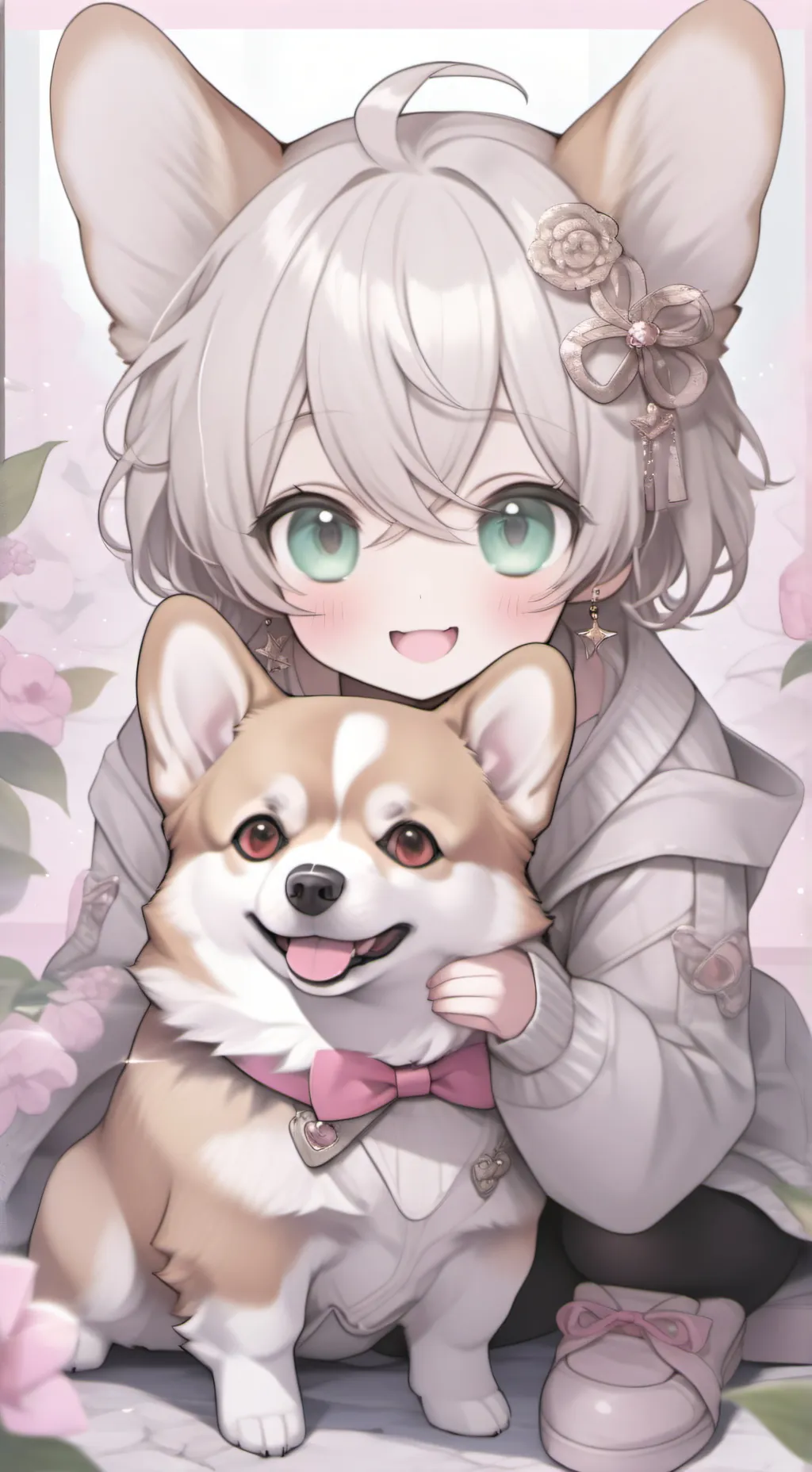 ai character: hot bakugou  background