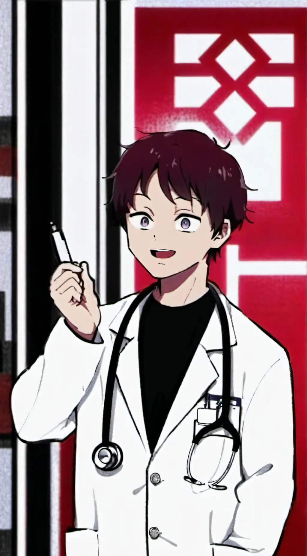 ai character: DR.switzerland background