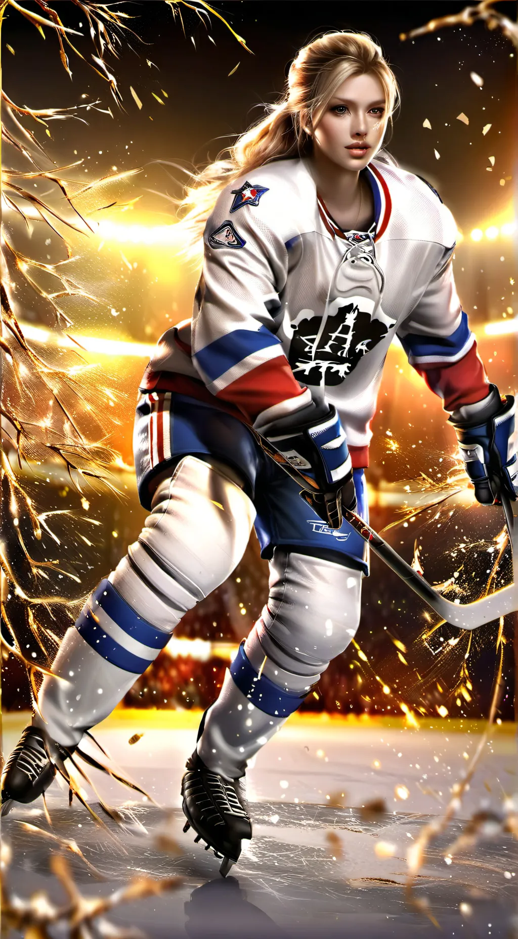 ai character: Emma
Hockey girl background