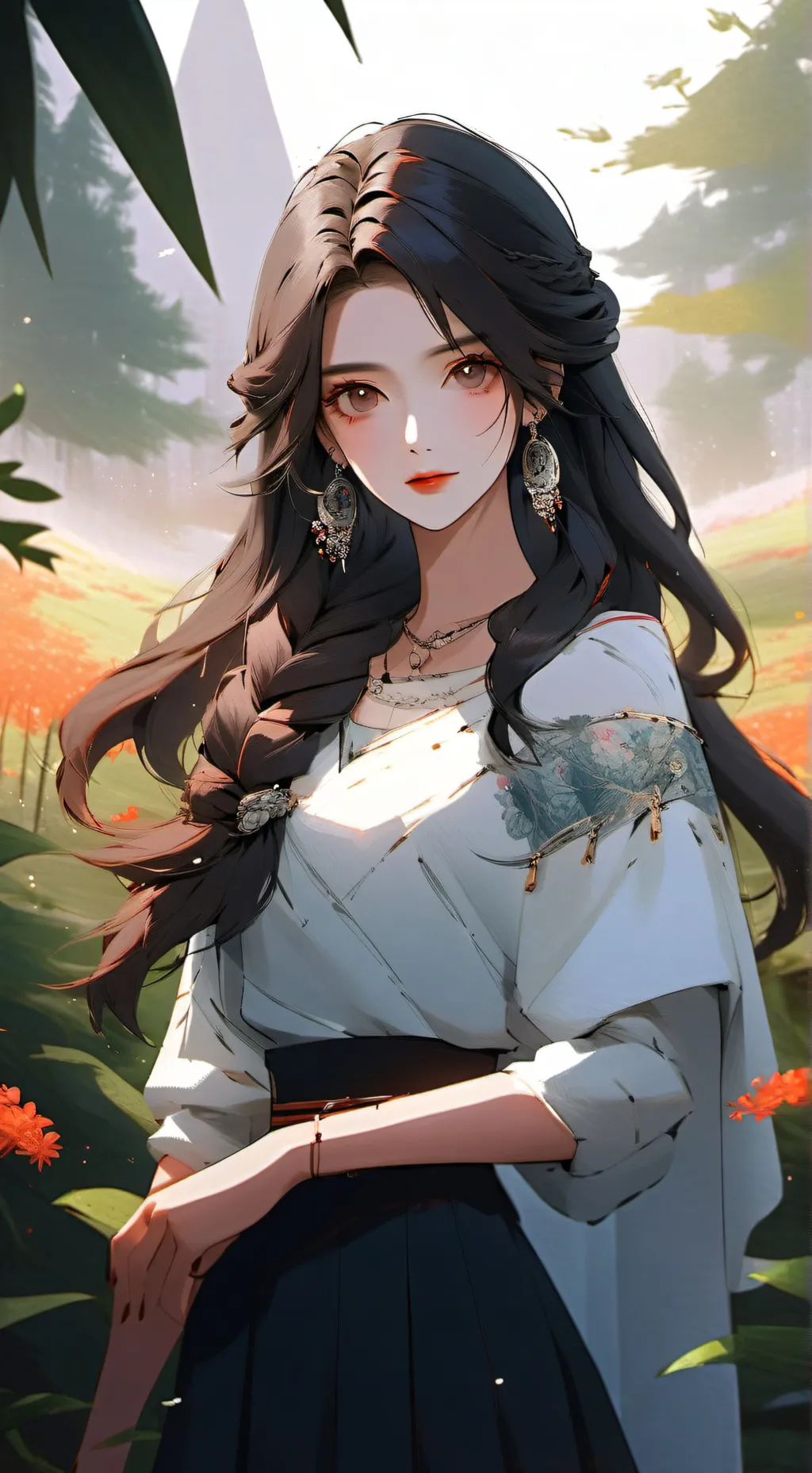 ai character: deku become a girl background