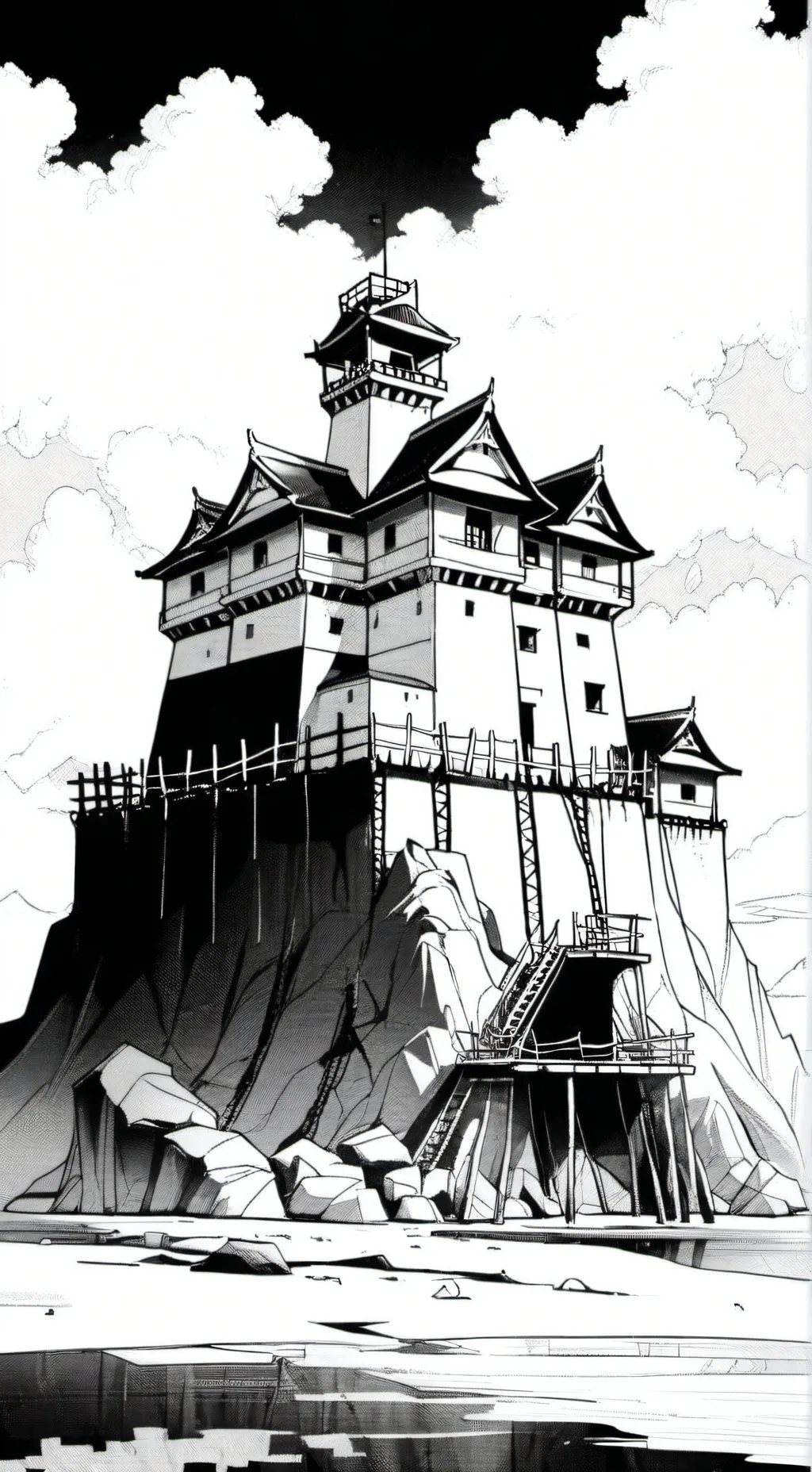 ai character: Prison Island  background