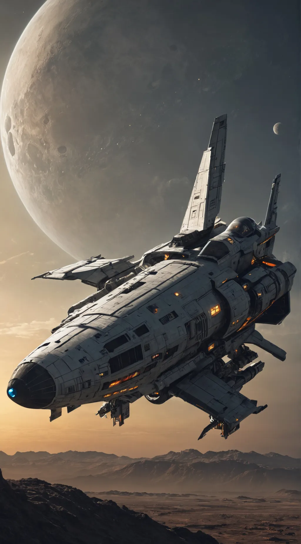 ai character: spaceship background