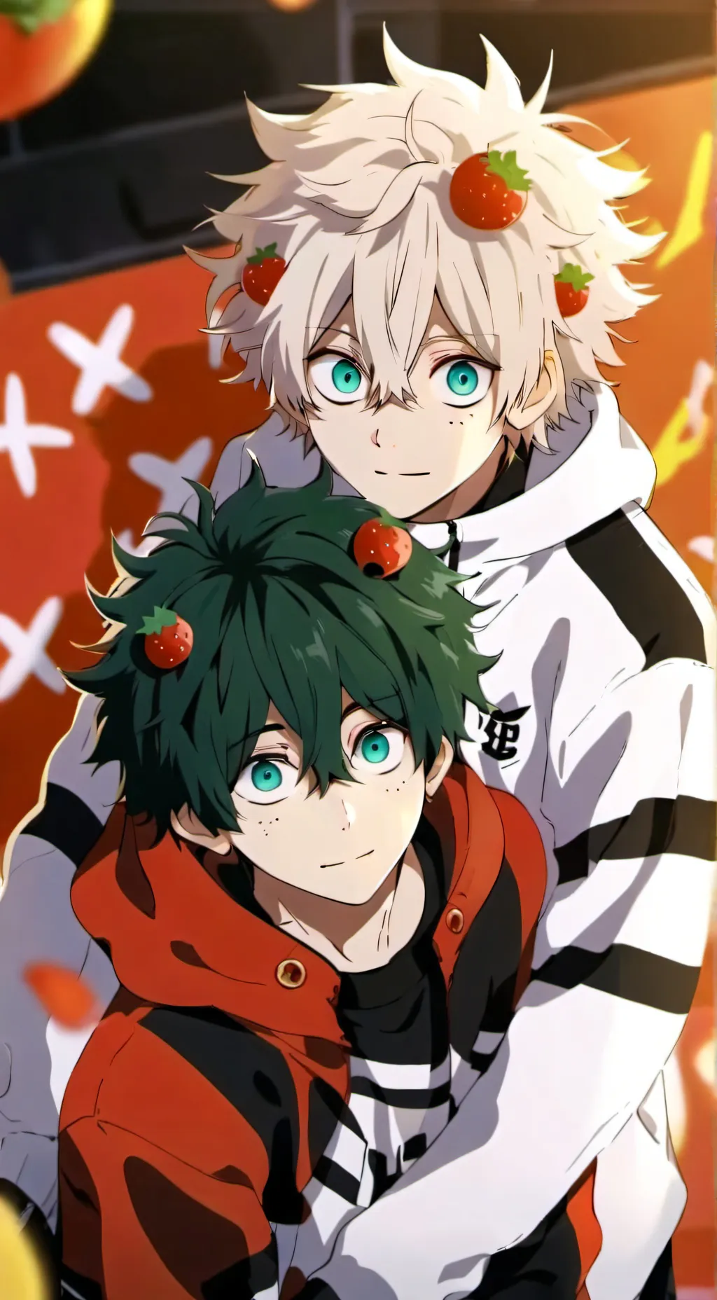 ai character: bakugo vs deku? 🧐 background