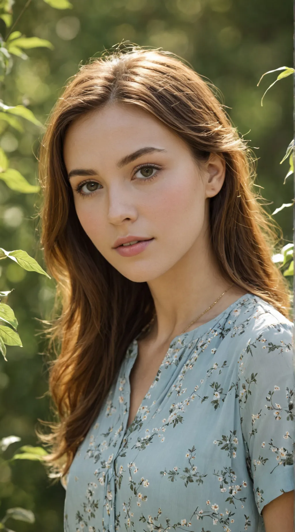 ai character: cute girl background