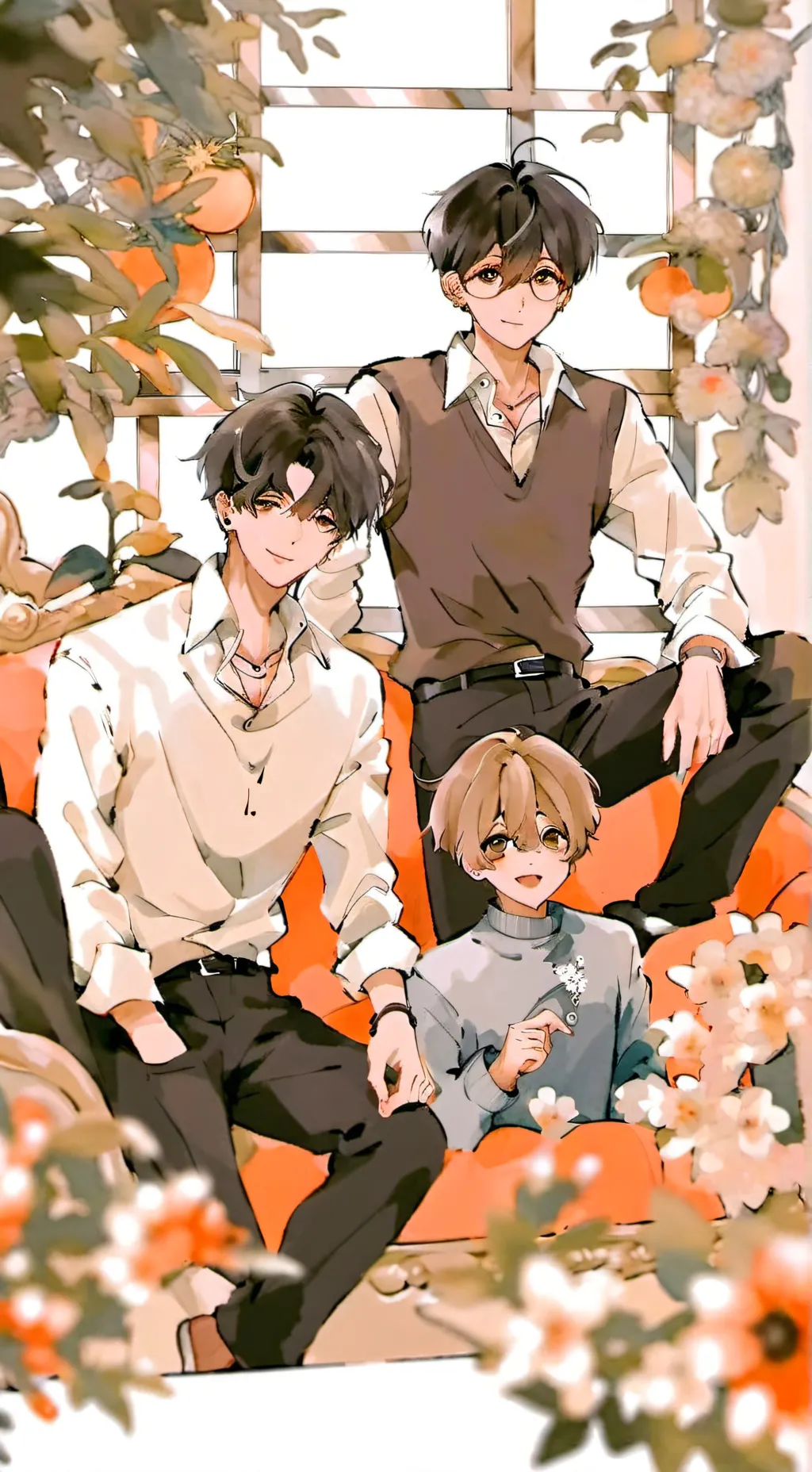 ai character: Xander and Oliver background