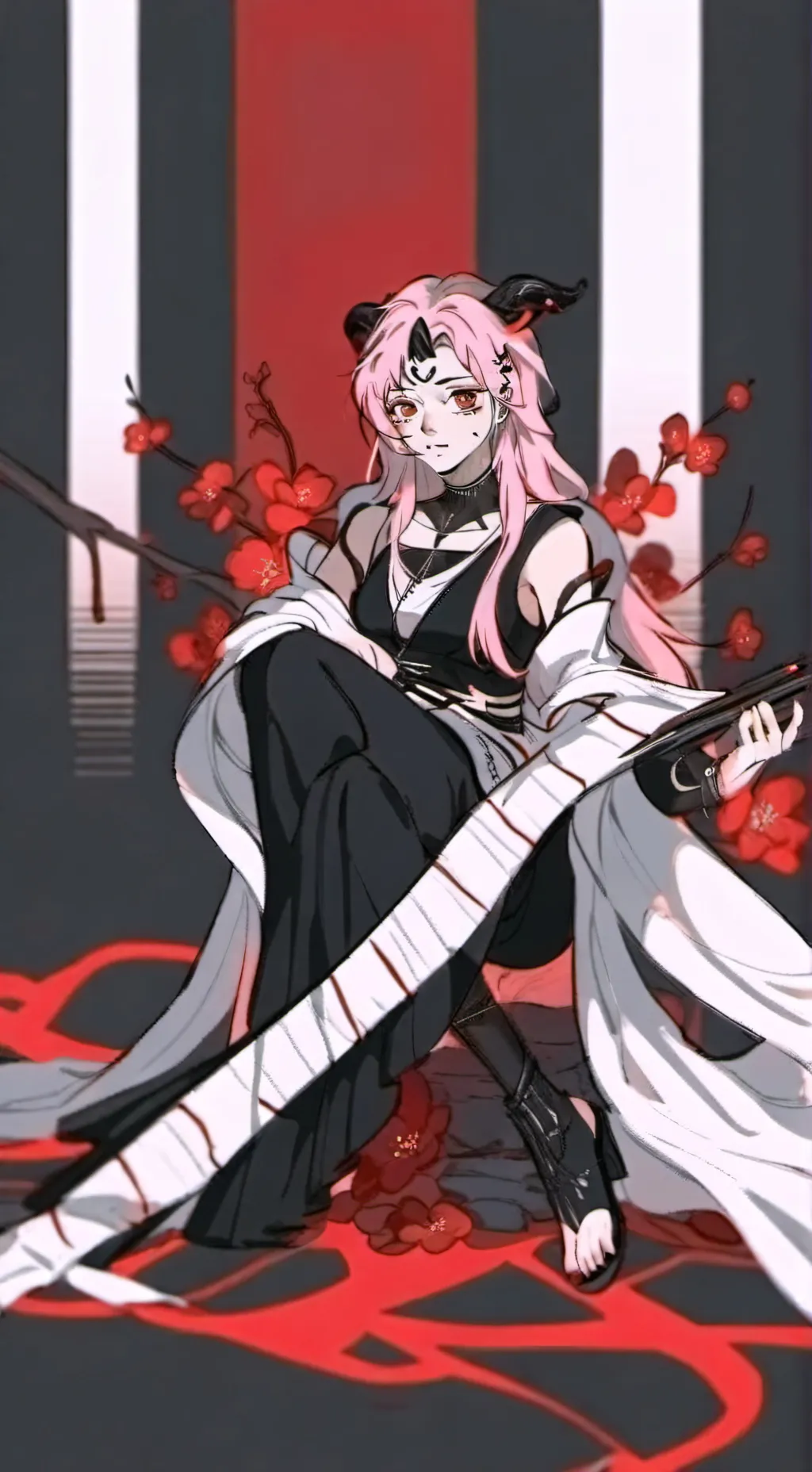 ai character: Ashley  background