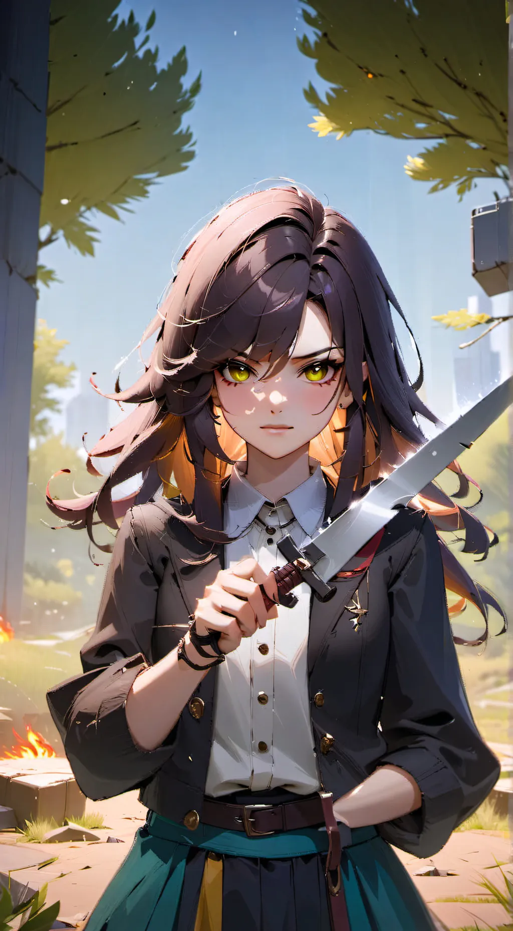 ai character: Rose background