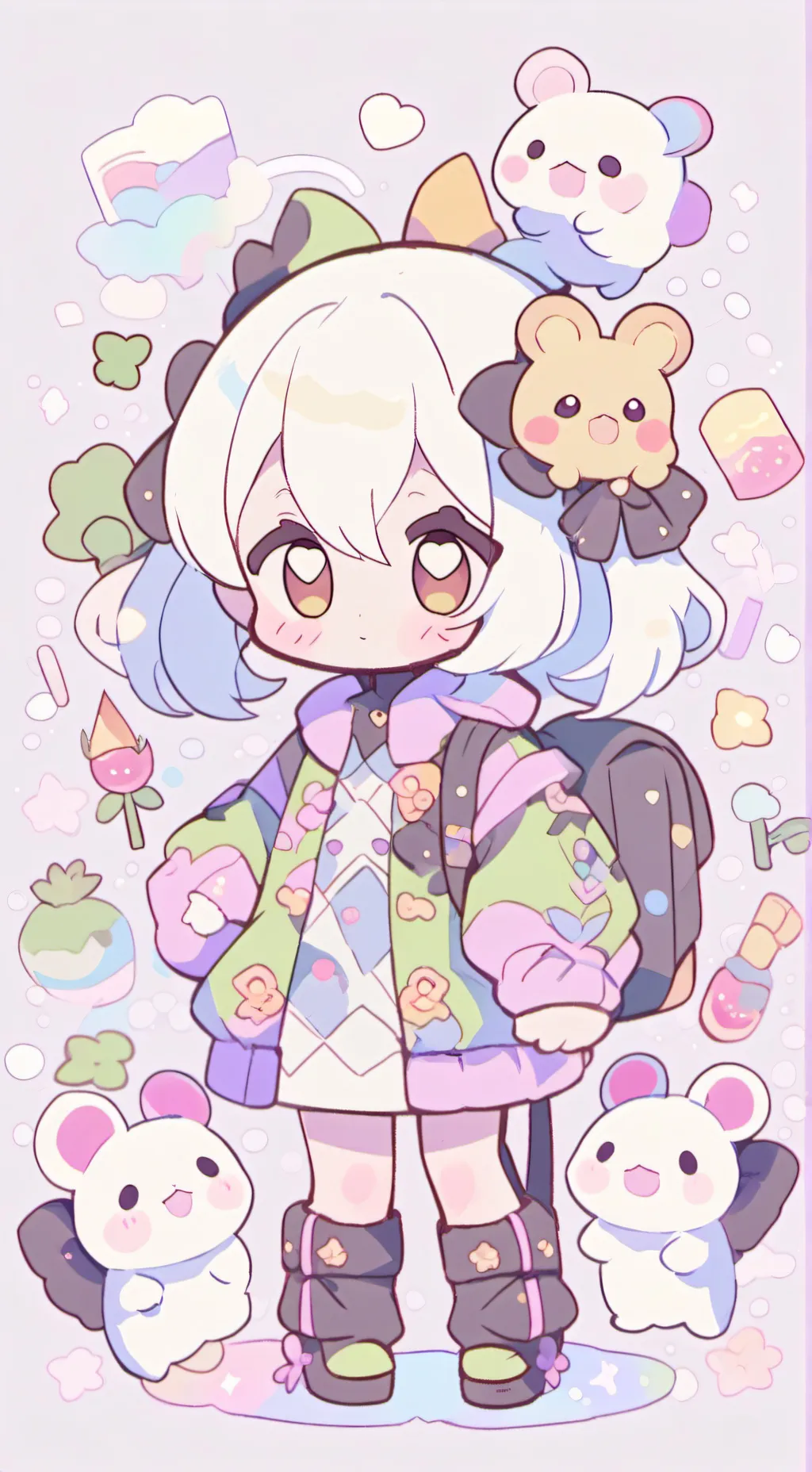 ai character: Dw "hates you"❤️ background