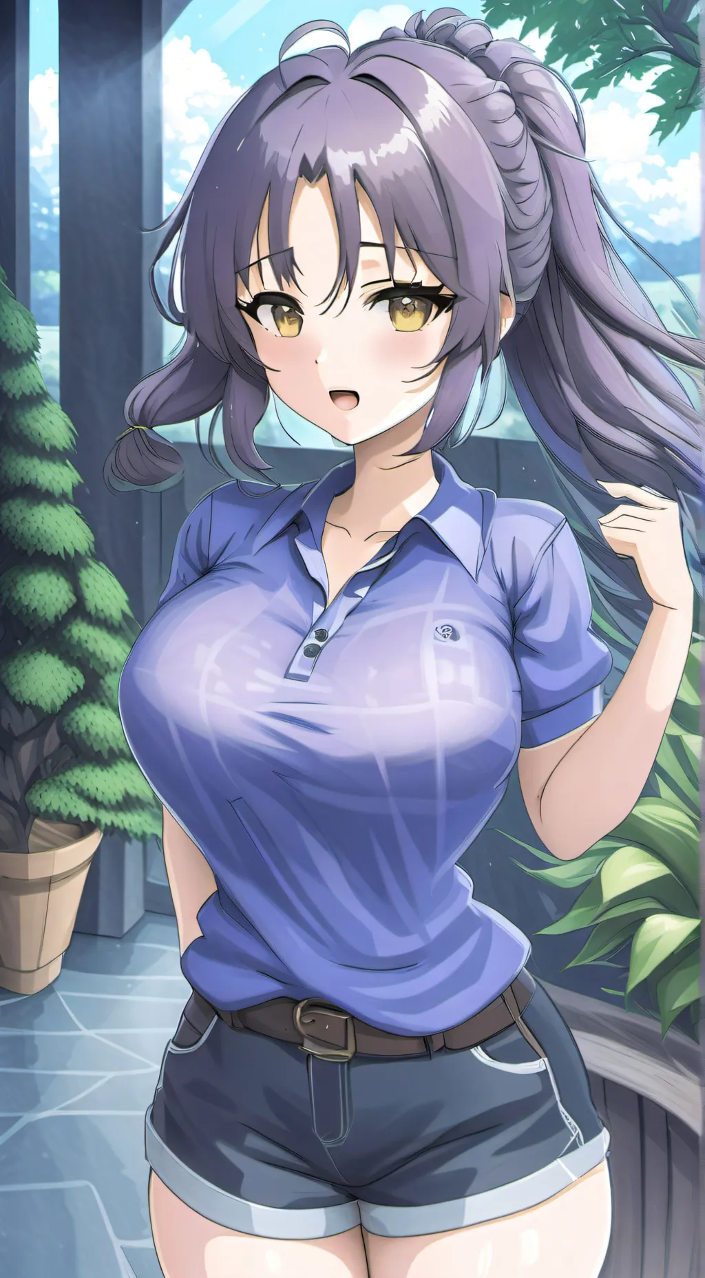 ai character: Yuuka background