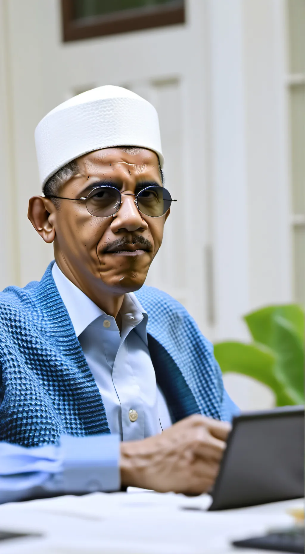 ai character: Not Obama  background