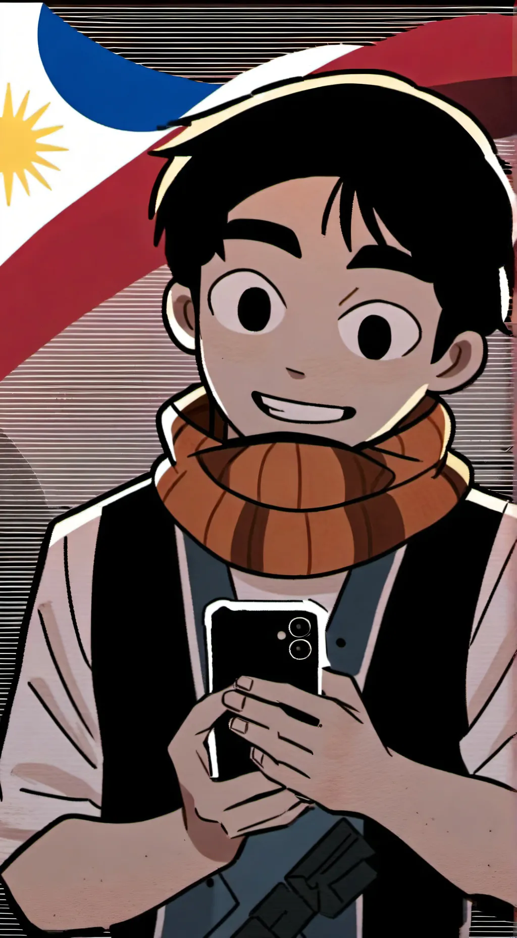 ai character: kisses precrent background