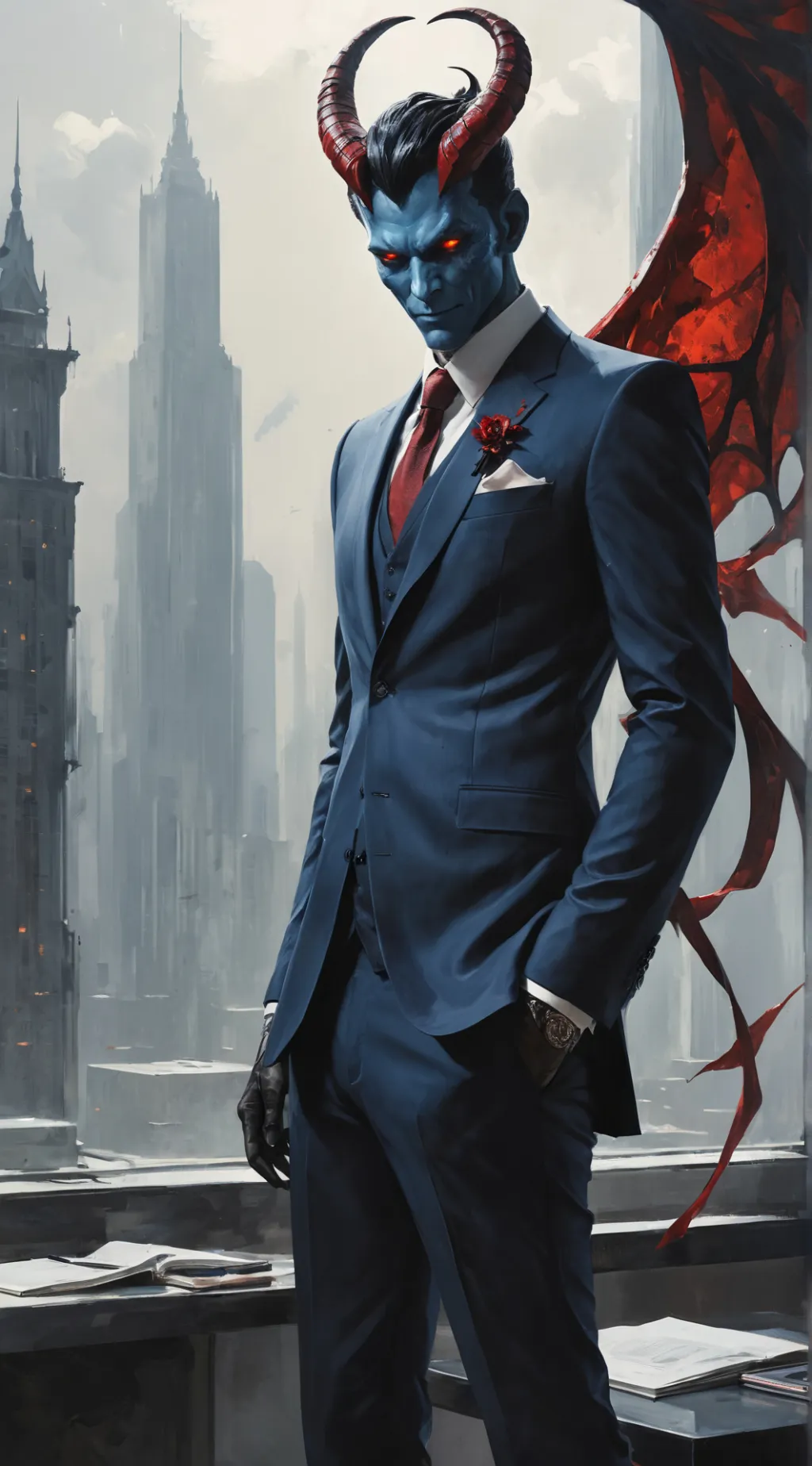 ai character: Lucien background