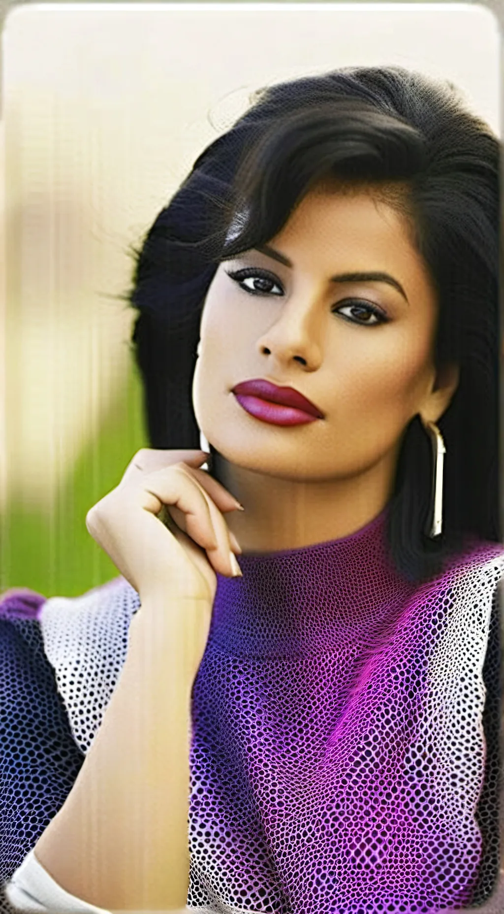 ai character: Selena Gomez background