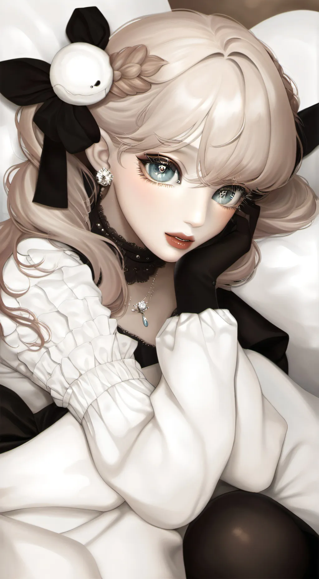 ai character: K pop school background