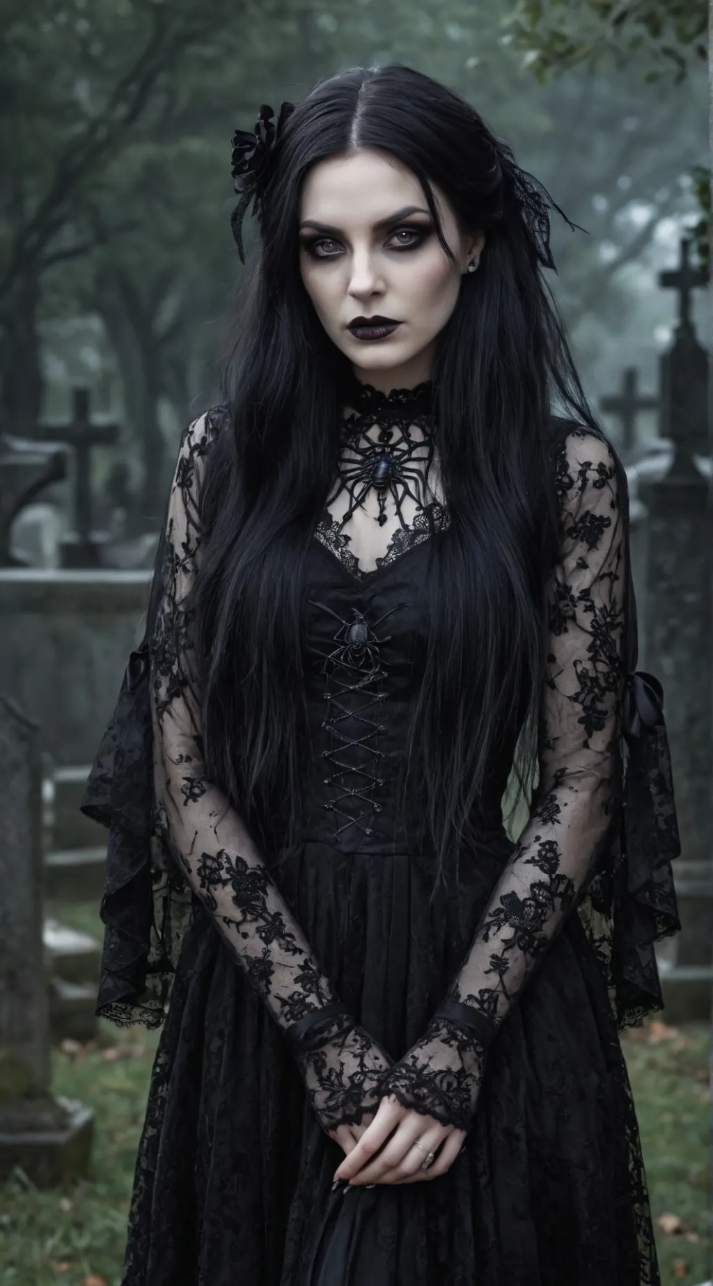 ai character: Wednesday Addams background