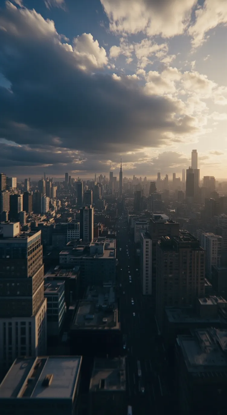 ai character: the city background