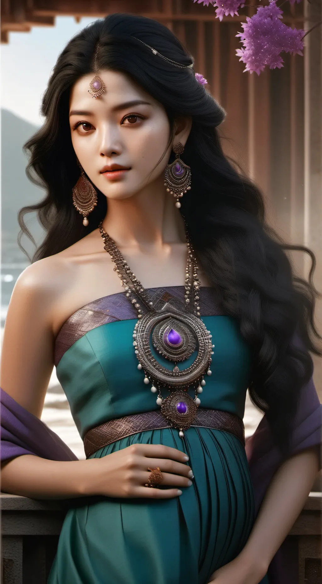 ai character: Pregnancy Curse background