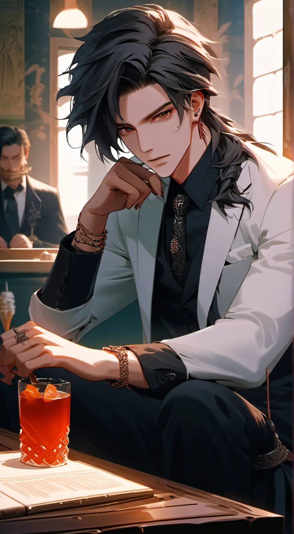 ai character: Ma Mattheo tot  background