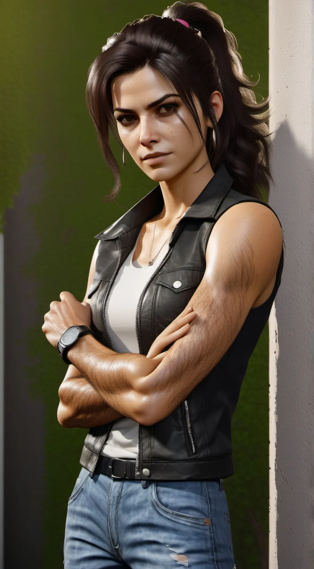 ai character: Lena Cross background