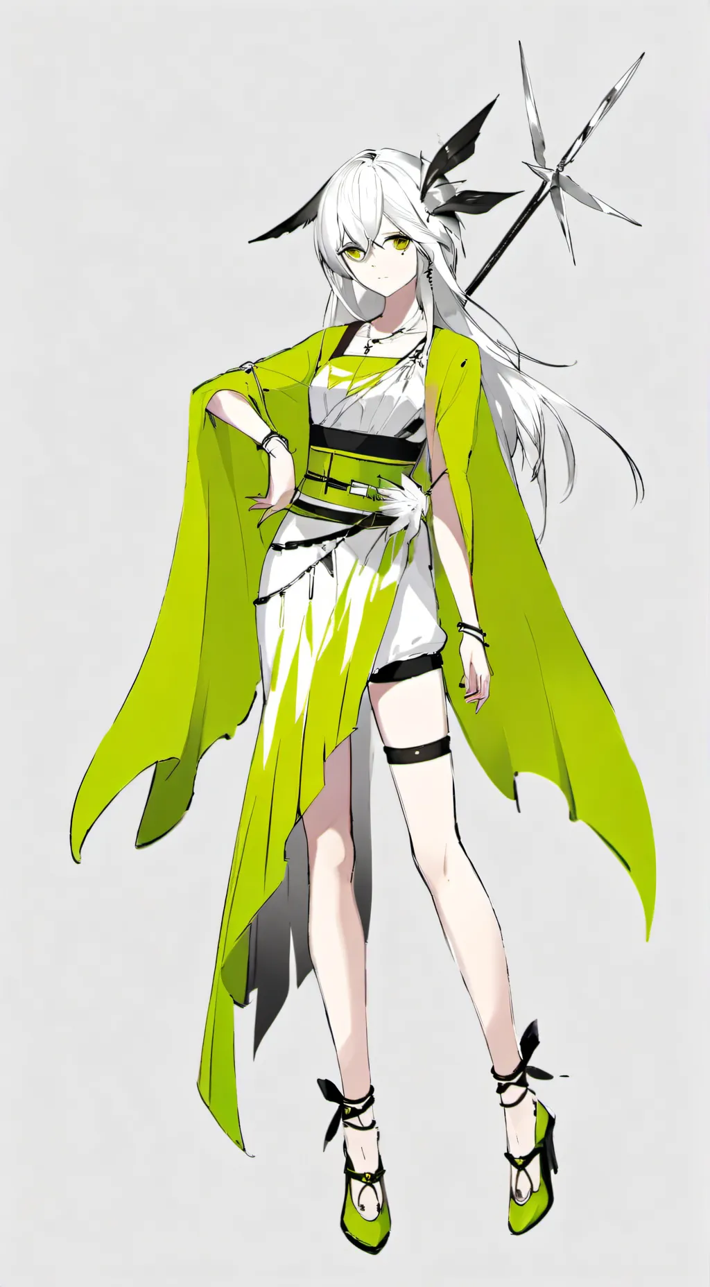 ai character: gojo mujer  background