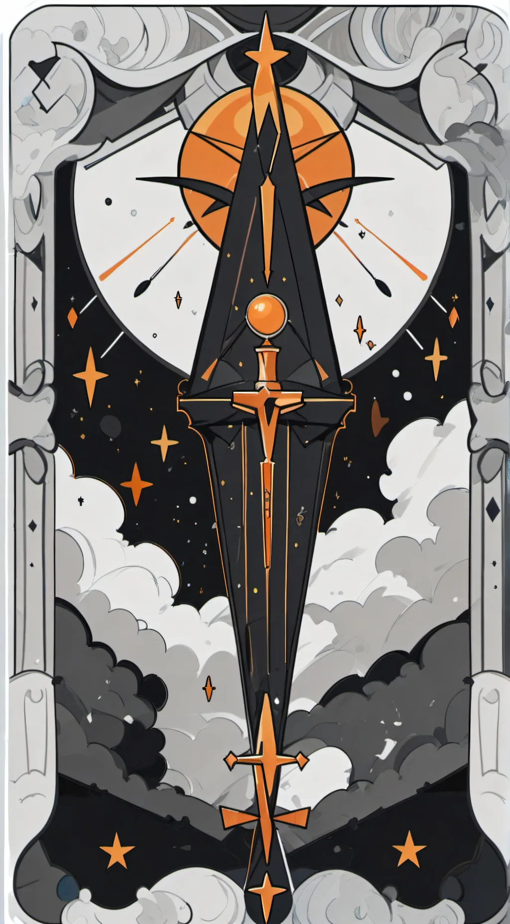 ai character: the sun dies out background