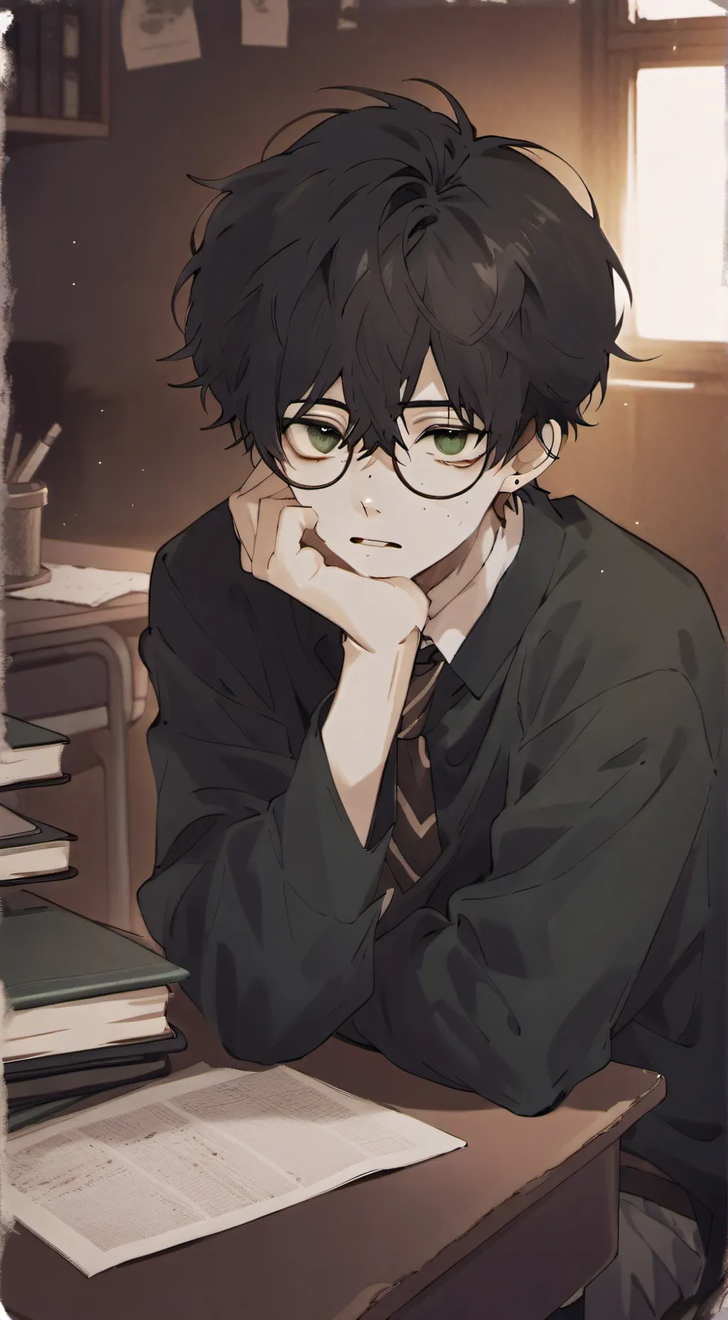 ai character: Rex🤓☝ background