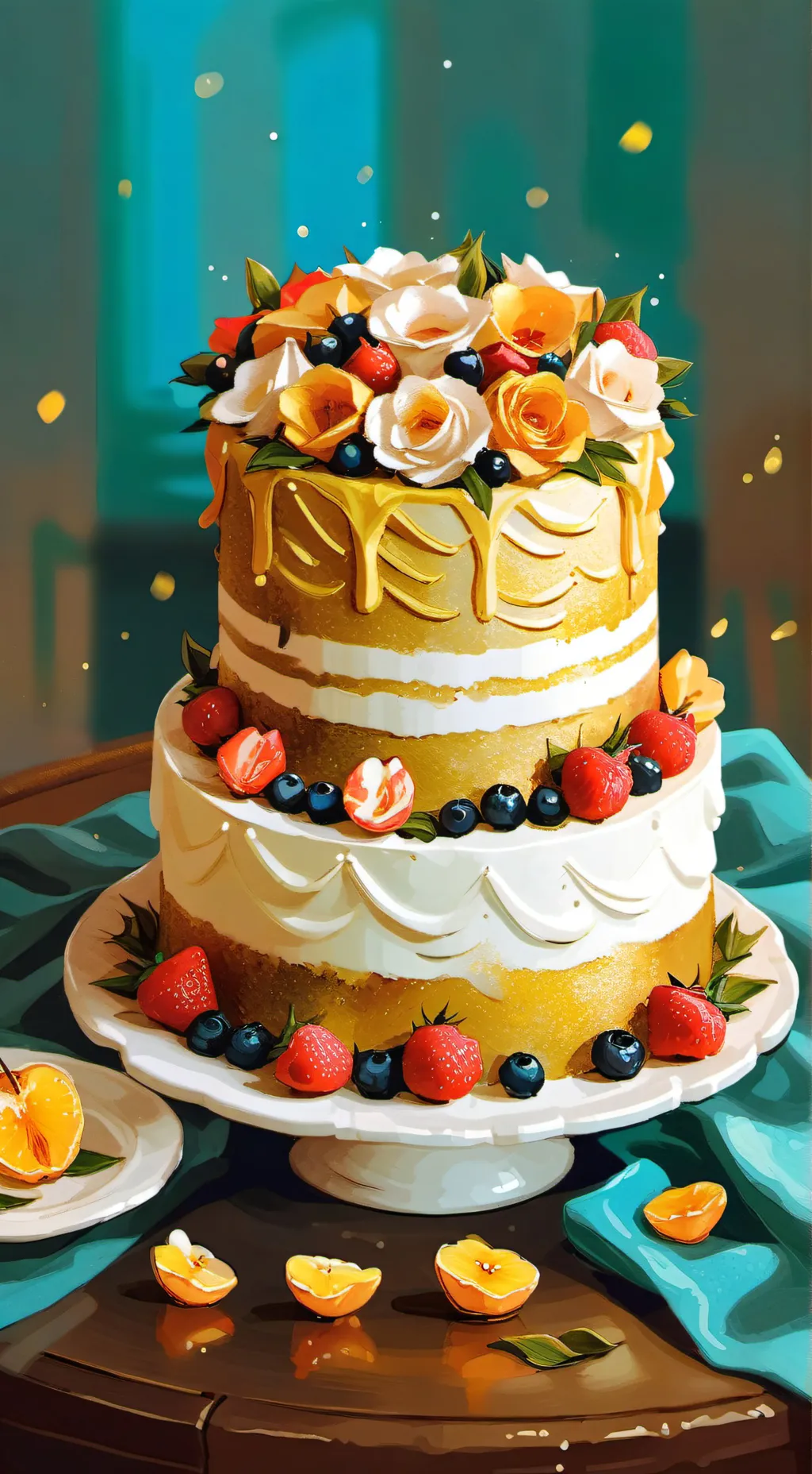 ai character: Flowercake  background