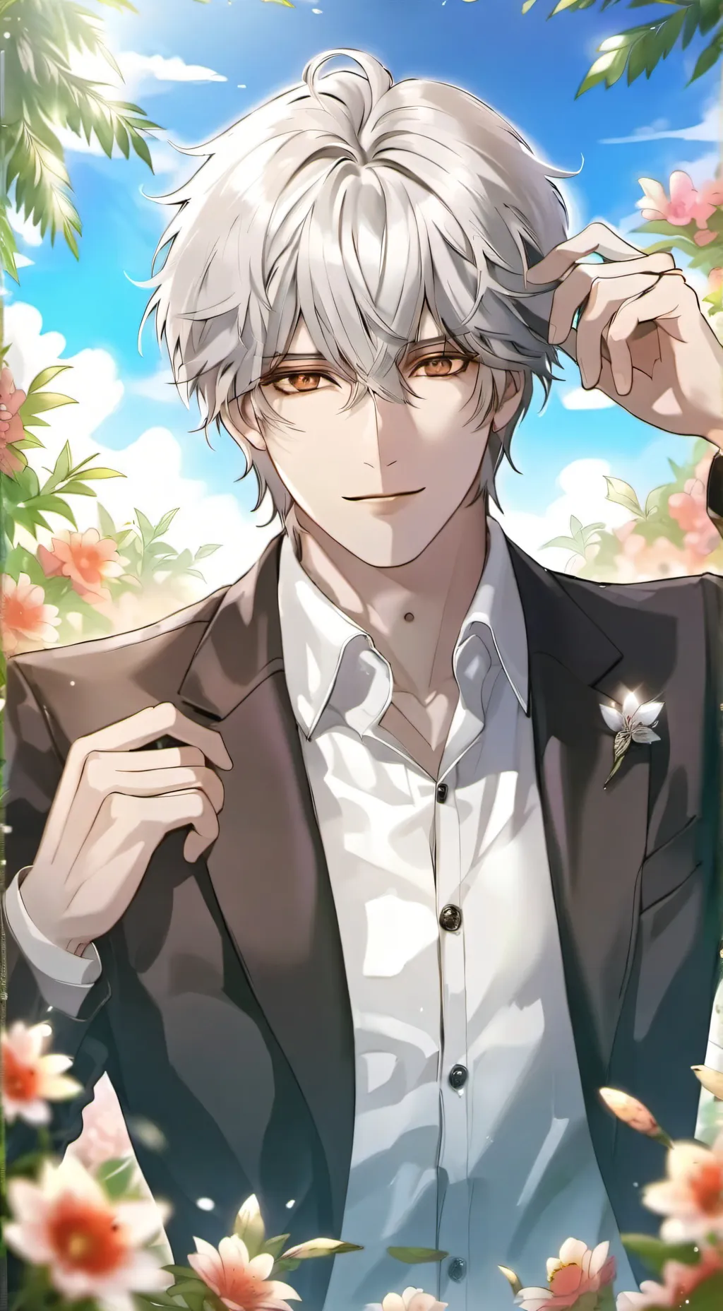 ai character: *＊✿❀ 𝑙𝑒𝑜 ❀✿＊* background