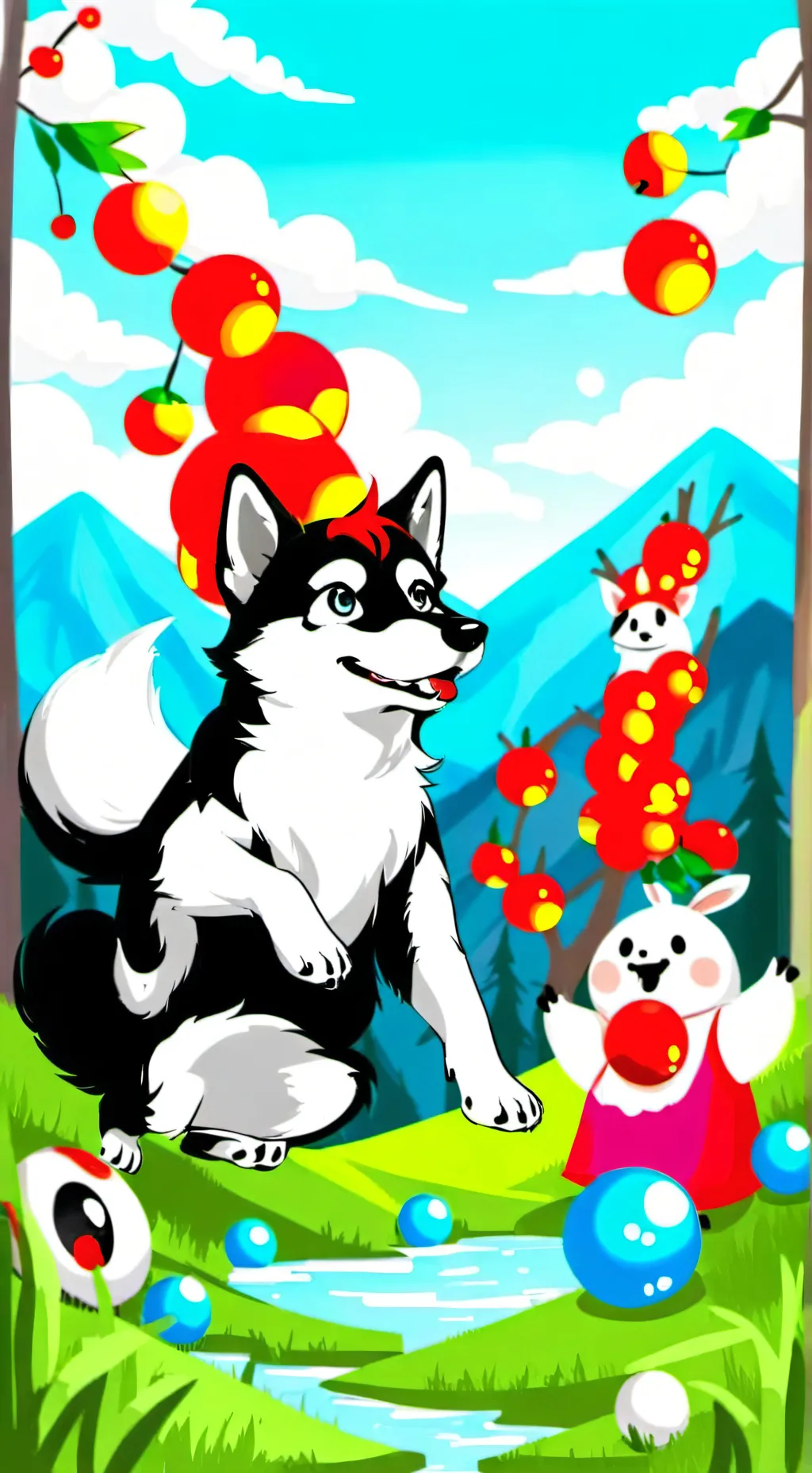 ai character: Tyler and snowi￼ background