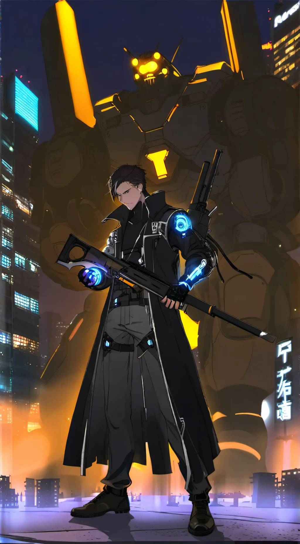 ai character: F.l.A.M.E.-14 background