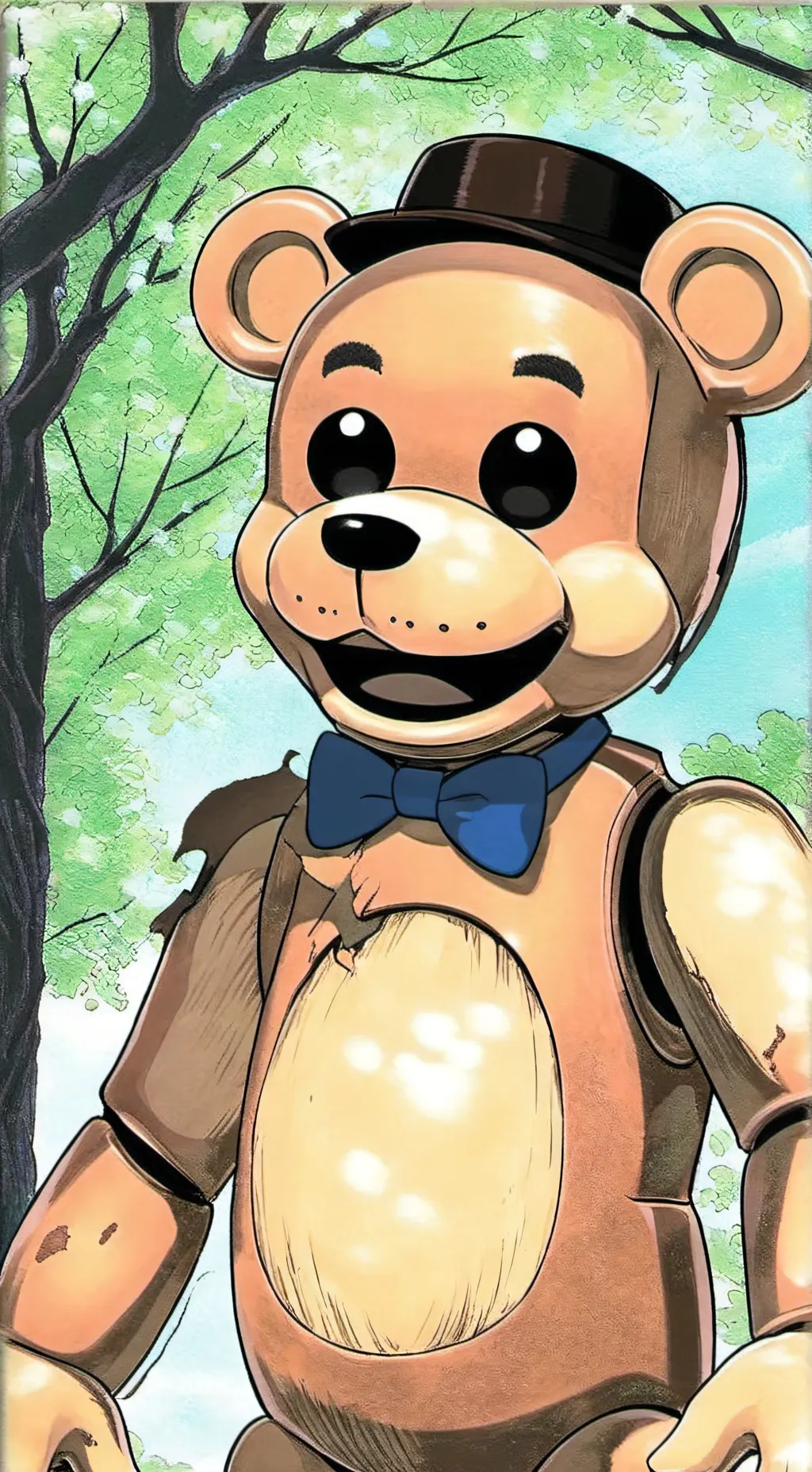 ai character: Fnaf rp background