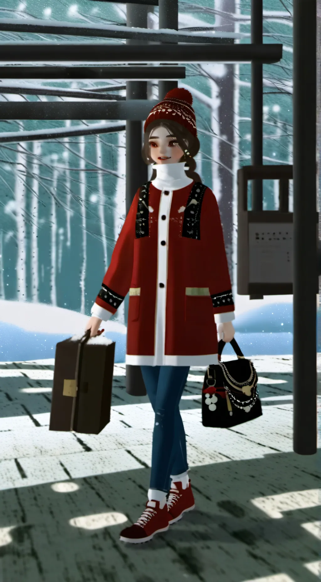 ai character: Vector background